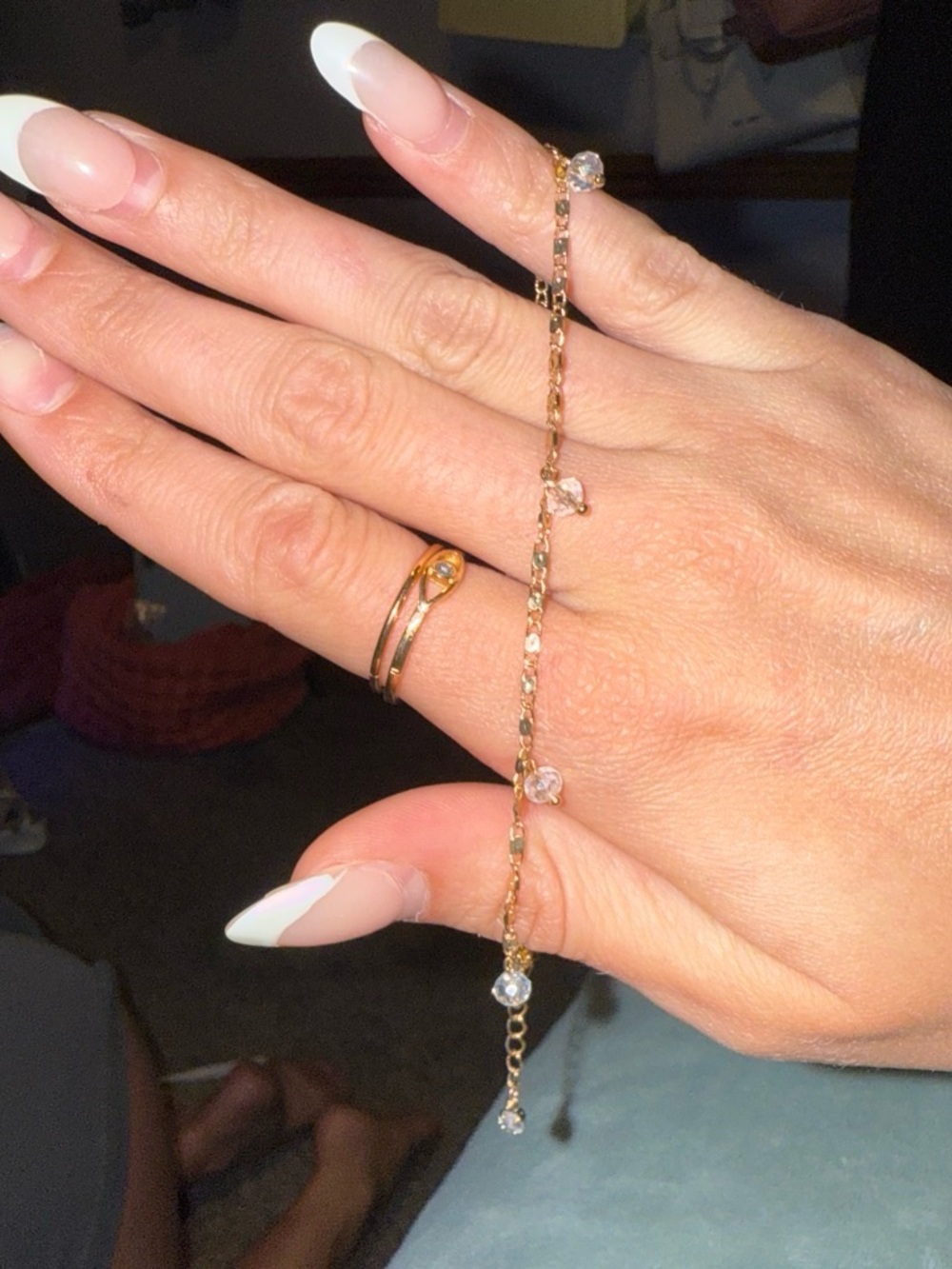 Gold Crystal Station Bracelet - Women Jewelry